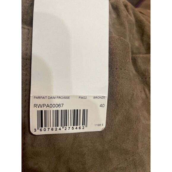 Zadig & Voltaire Women's Genuine Suede Flare Trousers size 40/8US NWT Pull On - Picture 8 of 14